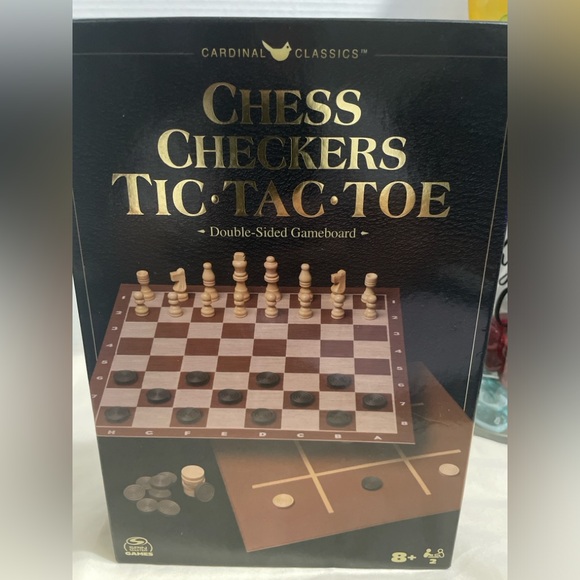 Cardinal classics chess, checkers and tic-tac-toe.  (New). - Picture 3 of 4